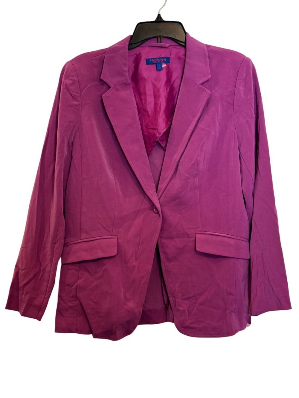 Twiggy London Magenta Blazer Womens Medium Single Button New